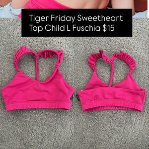 Tiger Friday Sweetheart Top Child L Fuschia
